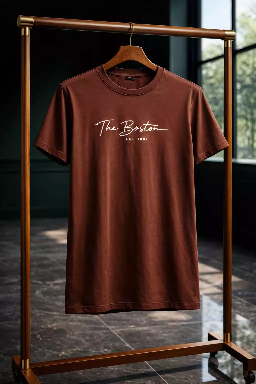 تیشرت مردانه طرح the boston