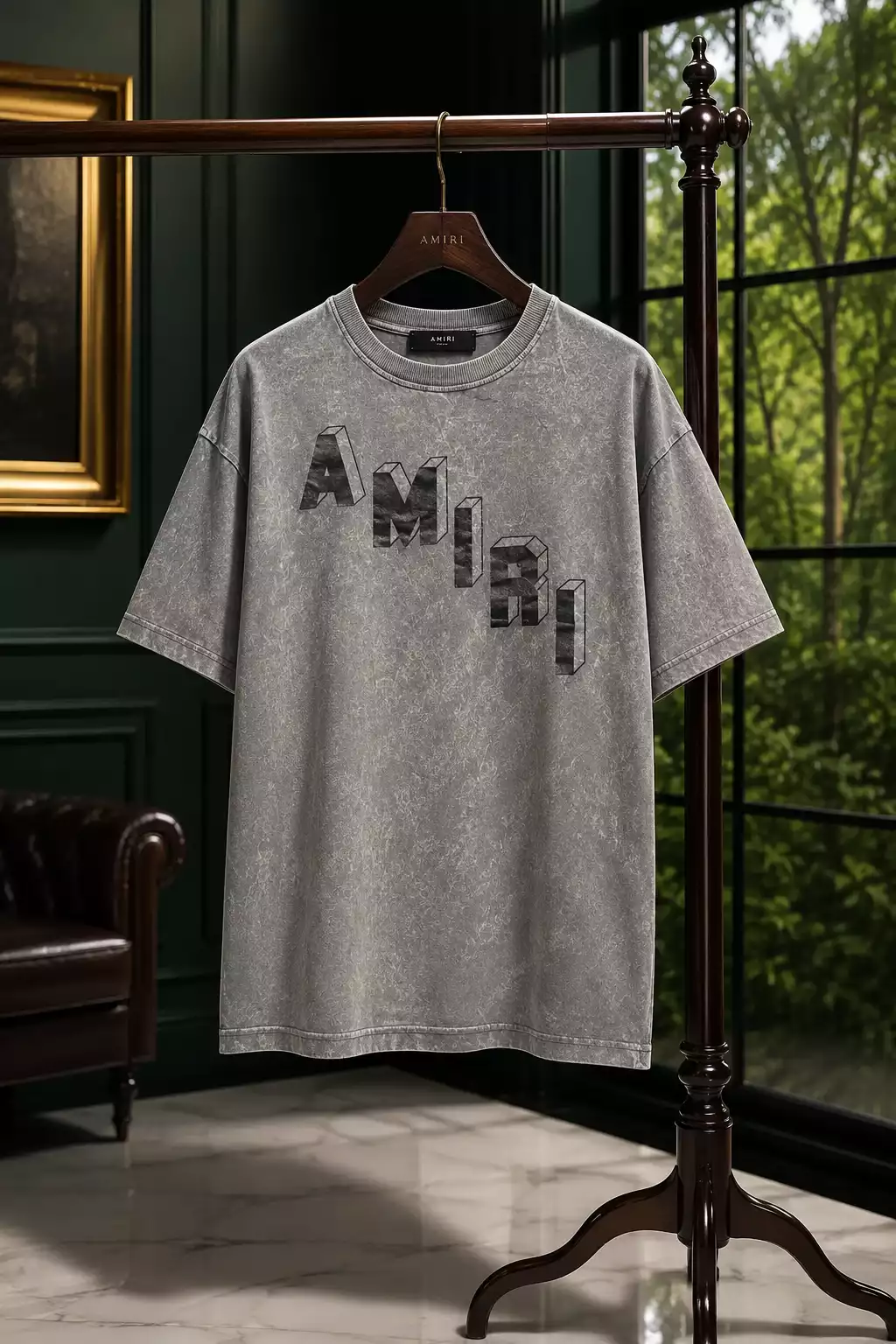 تیشرت باکسی برند AMIRI