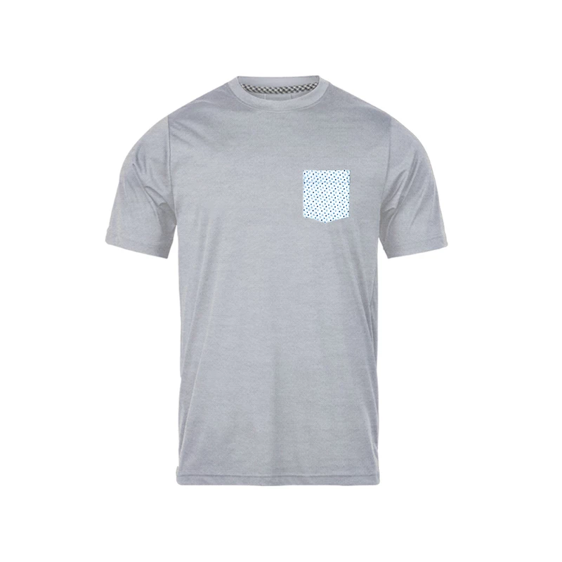 تی شرت آستین کوتاه مردانه رانژ مدل جیب دار 23RA03 - 424 رنگ طوسی