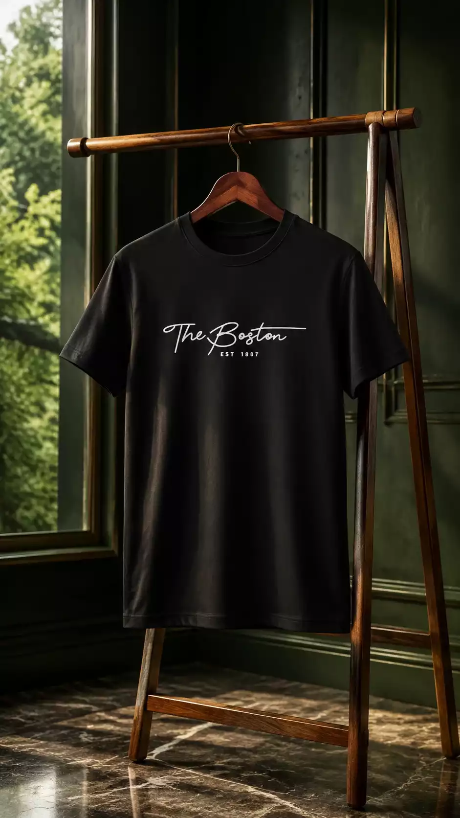 تیشرت مردانه طرح the boston
